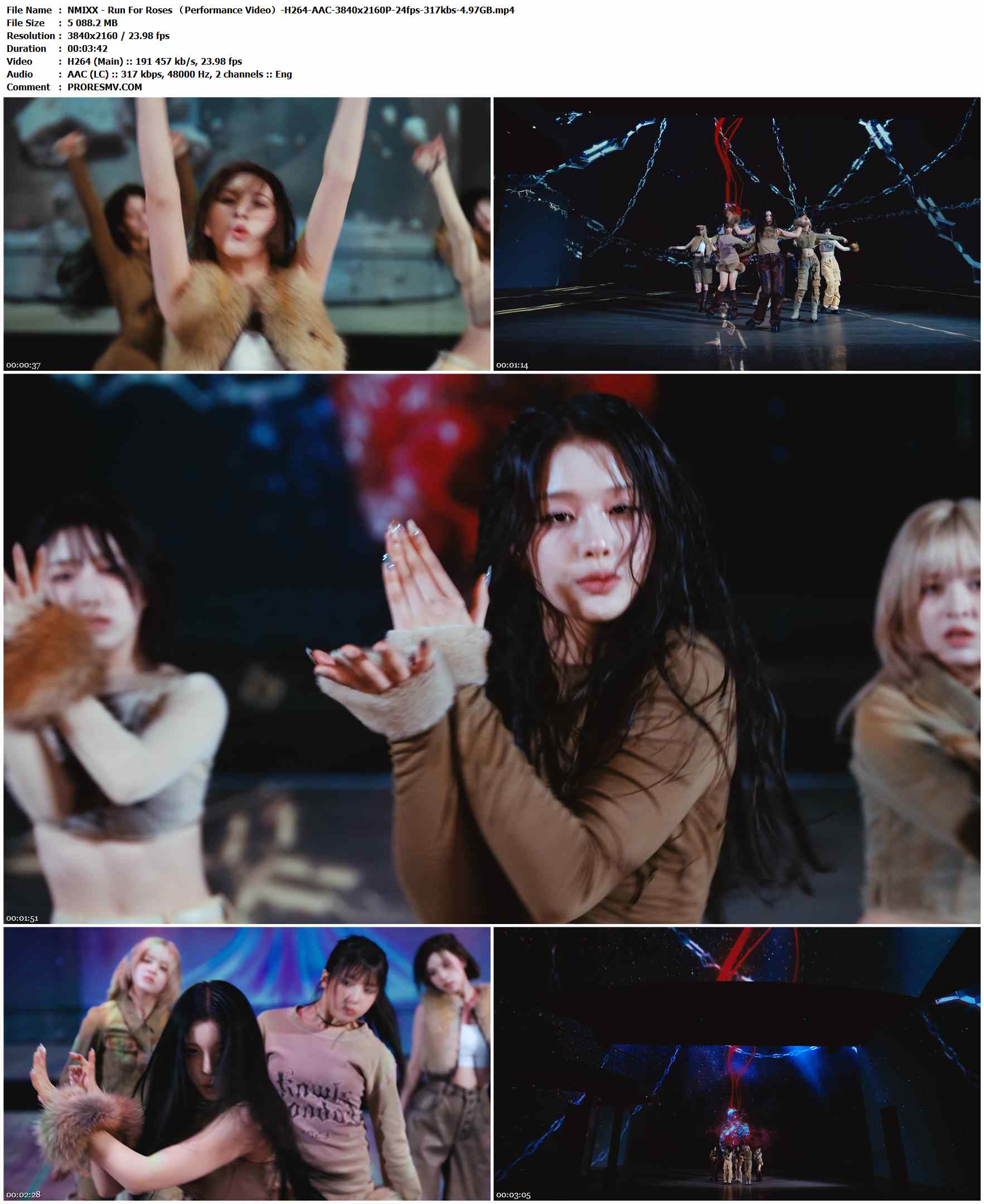 NMIXX - Run For Roses （Performance Video）（AAC-Master-3840x2160-H264-wb-2024）-H264-AAC-3840x2160P-24fps-317kbs-4.97GB官方MV_高清MV